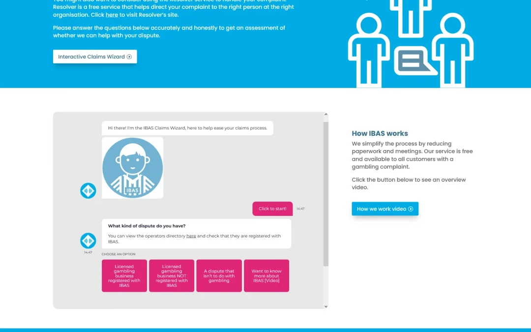Independent Betting Arbitration Service website rebuild